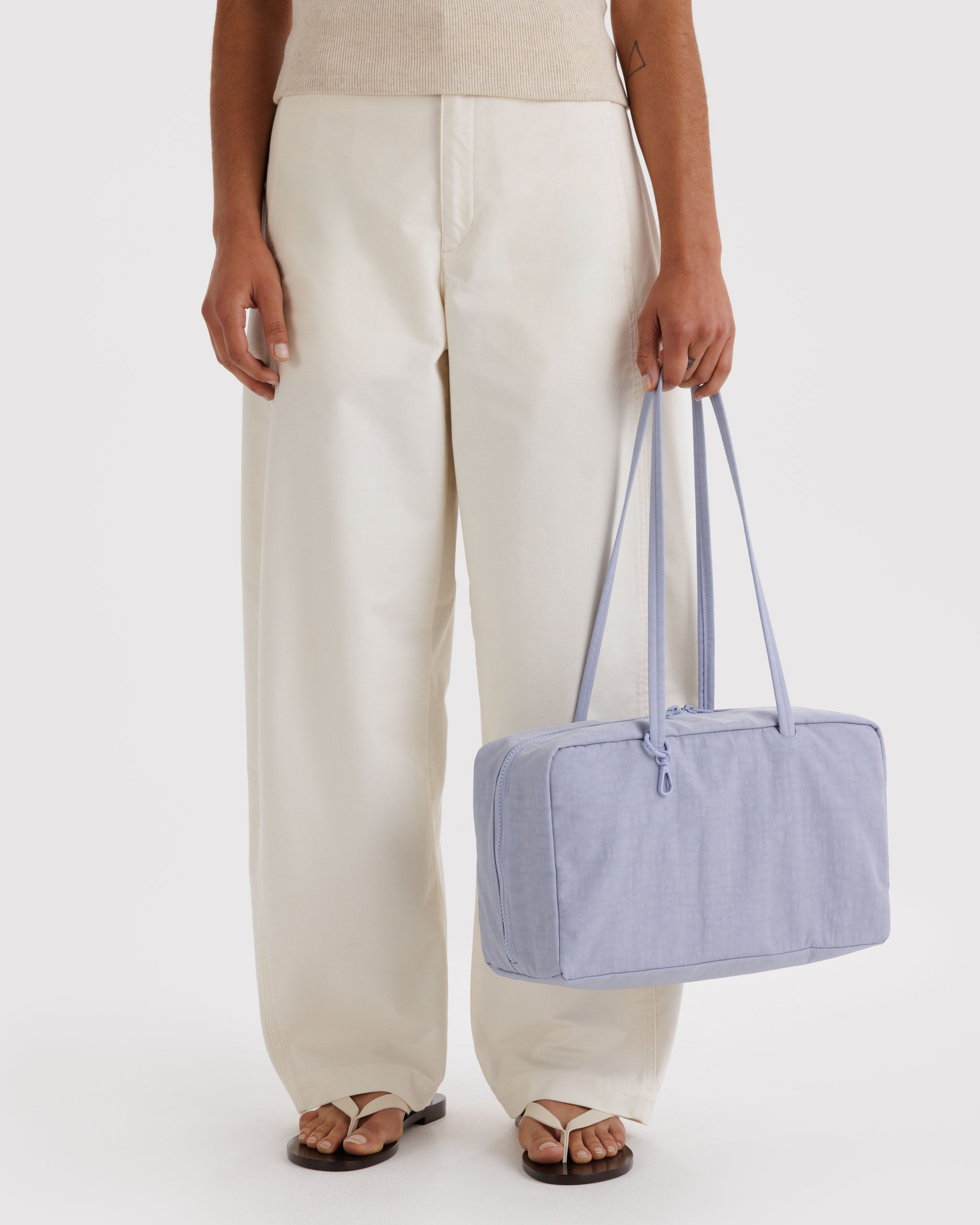 Baggu Medium Nylon Bowler Bag - Mist - Banshee