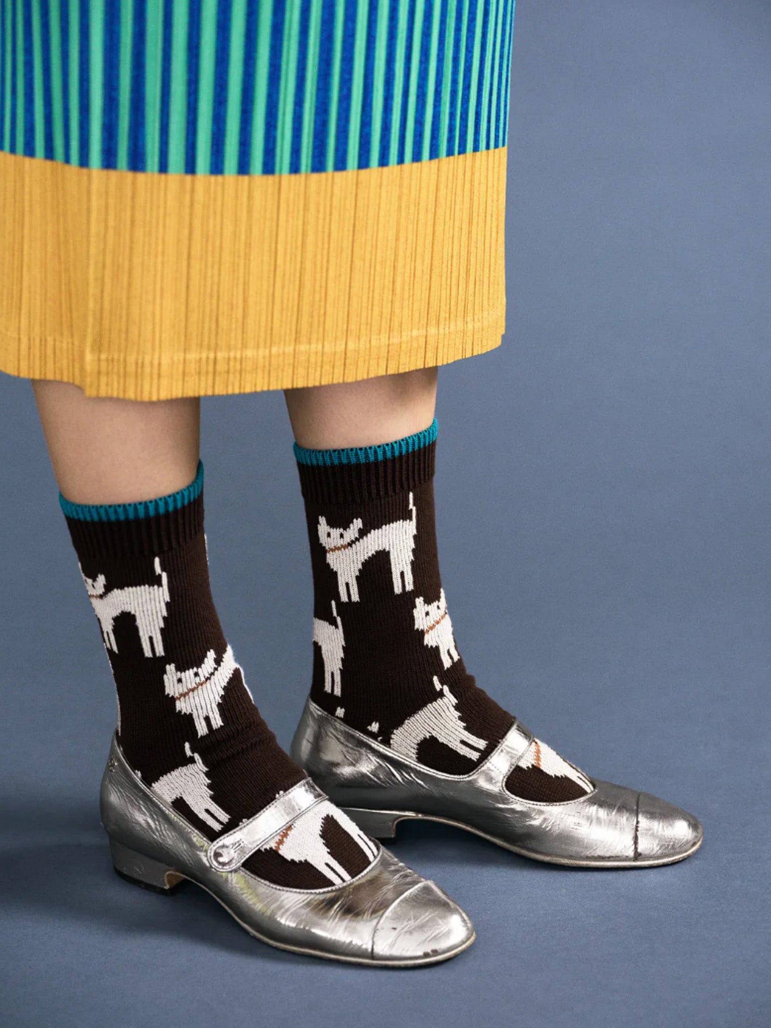 Hansel from Basel Raining Cats and Dogs Crew Socks