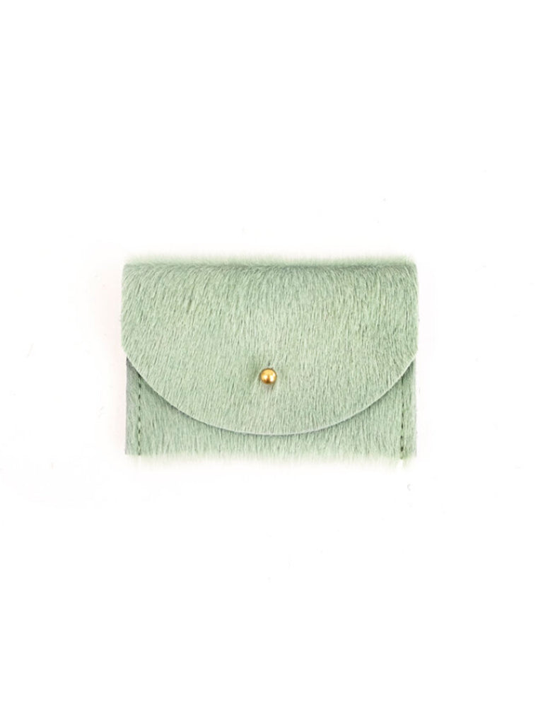 PRIMECUT: BLUSH SHEARLING COIN POUCH