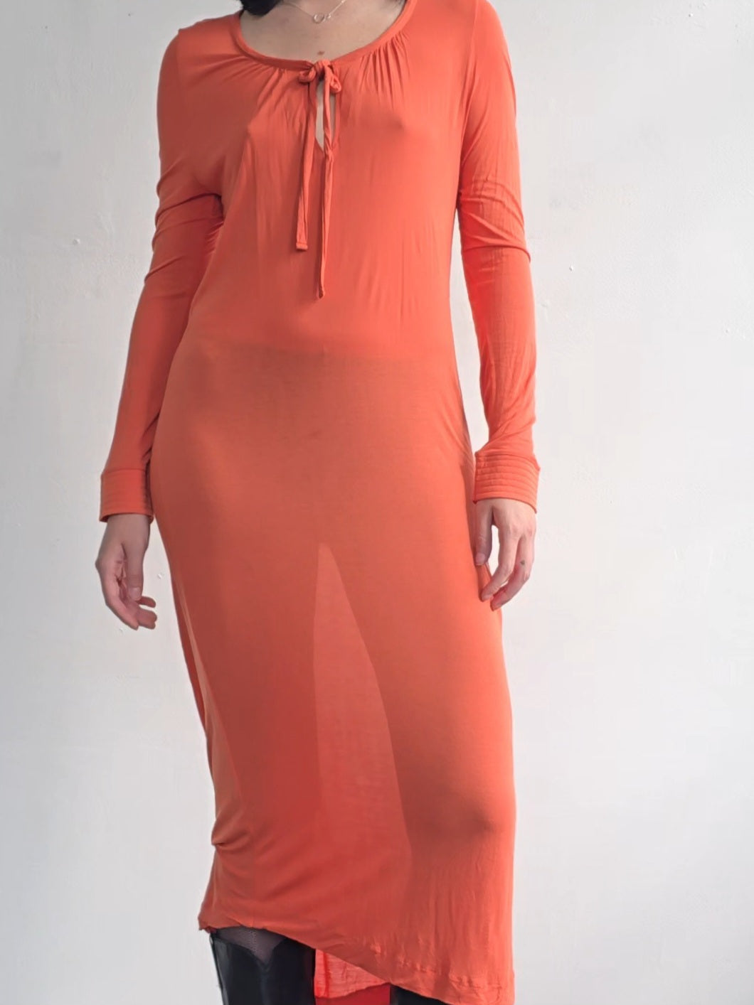 orange slinky dress Bandeau Maxi Dress With Matching Choker In Orange Slinky | EGO US
