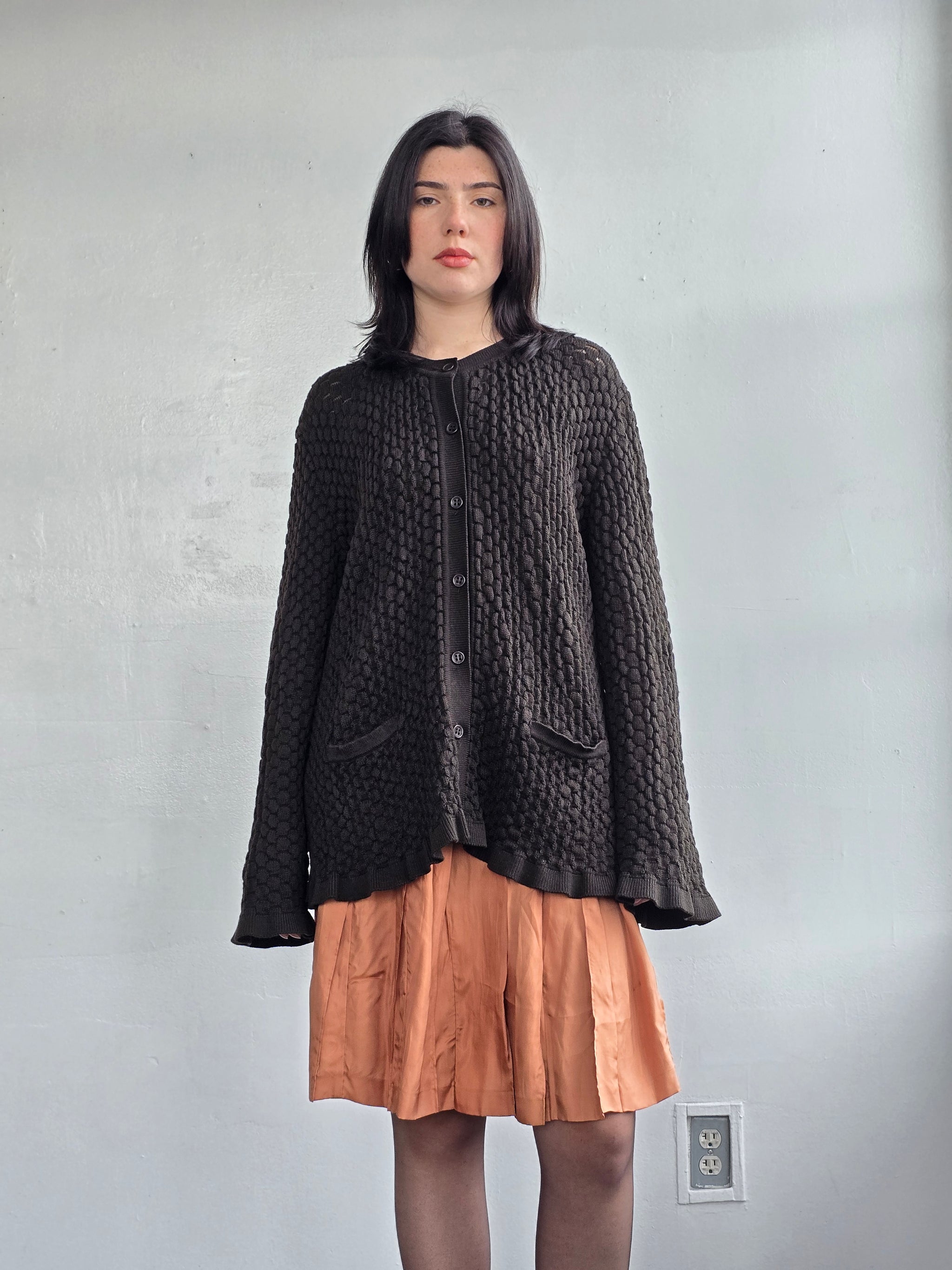 Vintage Sonia Rykiel Conifer Textured Knit -Banshee