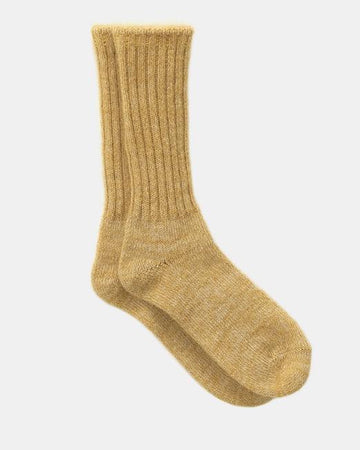 Yellow Mohair Socks - Banshee - Fog Linen