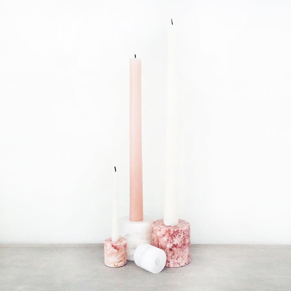 Handmade White Onyx Taper Candleholder - Banshee - banshee
