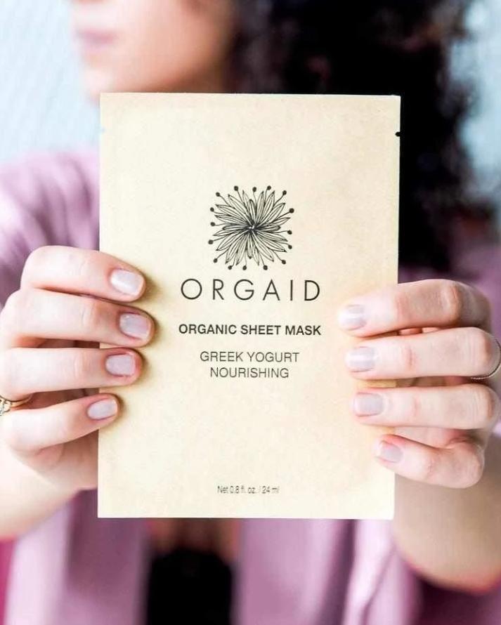 Organic Sheet Mask | Greek Yogurt and Nourishing - shopbanshee - Orgaid