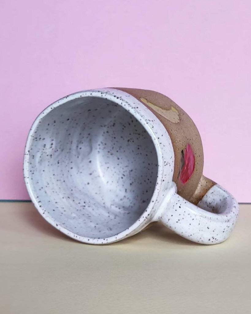 Strawberry Banana Smoothie Mug - Banshee - Osso Ceramics