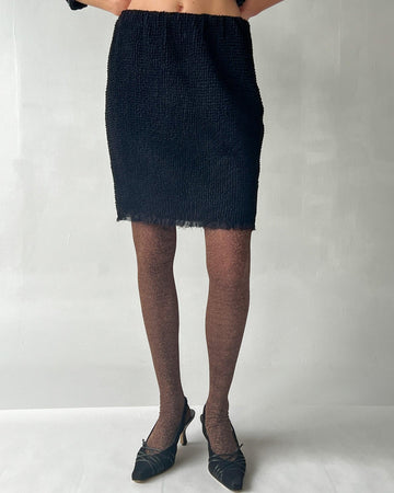 Proenza Schouler Textured Silk Skirt (M) - Banshee - Vintage