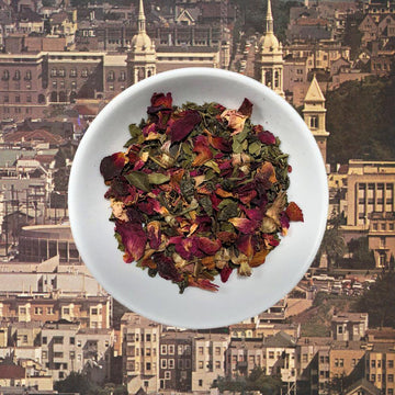 Double Mint Rose Loose Tea - shopbanshee - Flowerhead Tea