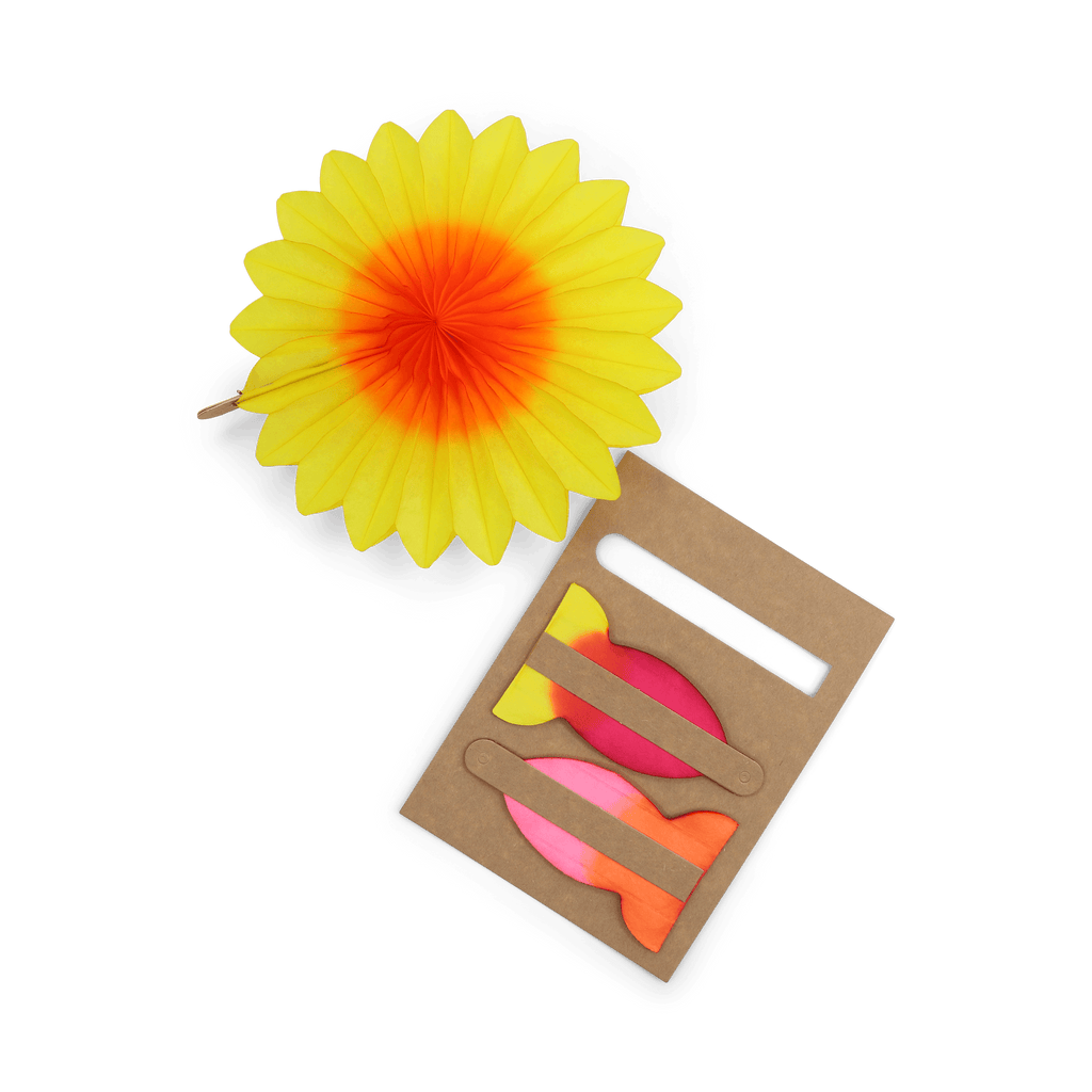 Flower Fan 15cm Sunset Set of 3 - Banshee - Banshee