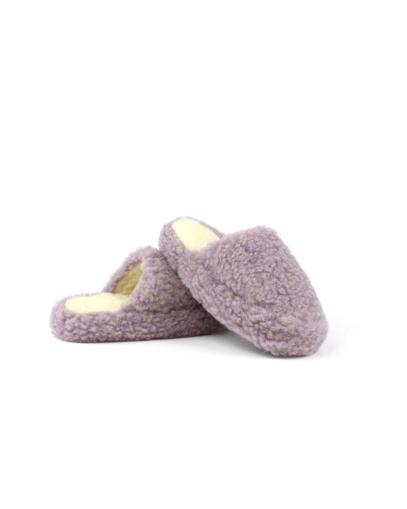 Cozy Wool Slide Slippers - Lilac - Banshee - Yoko Wool